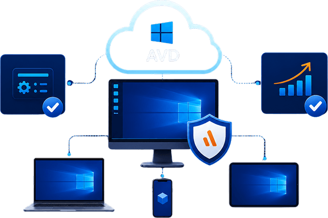 Succeed with AVD, powered by Accops